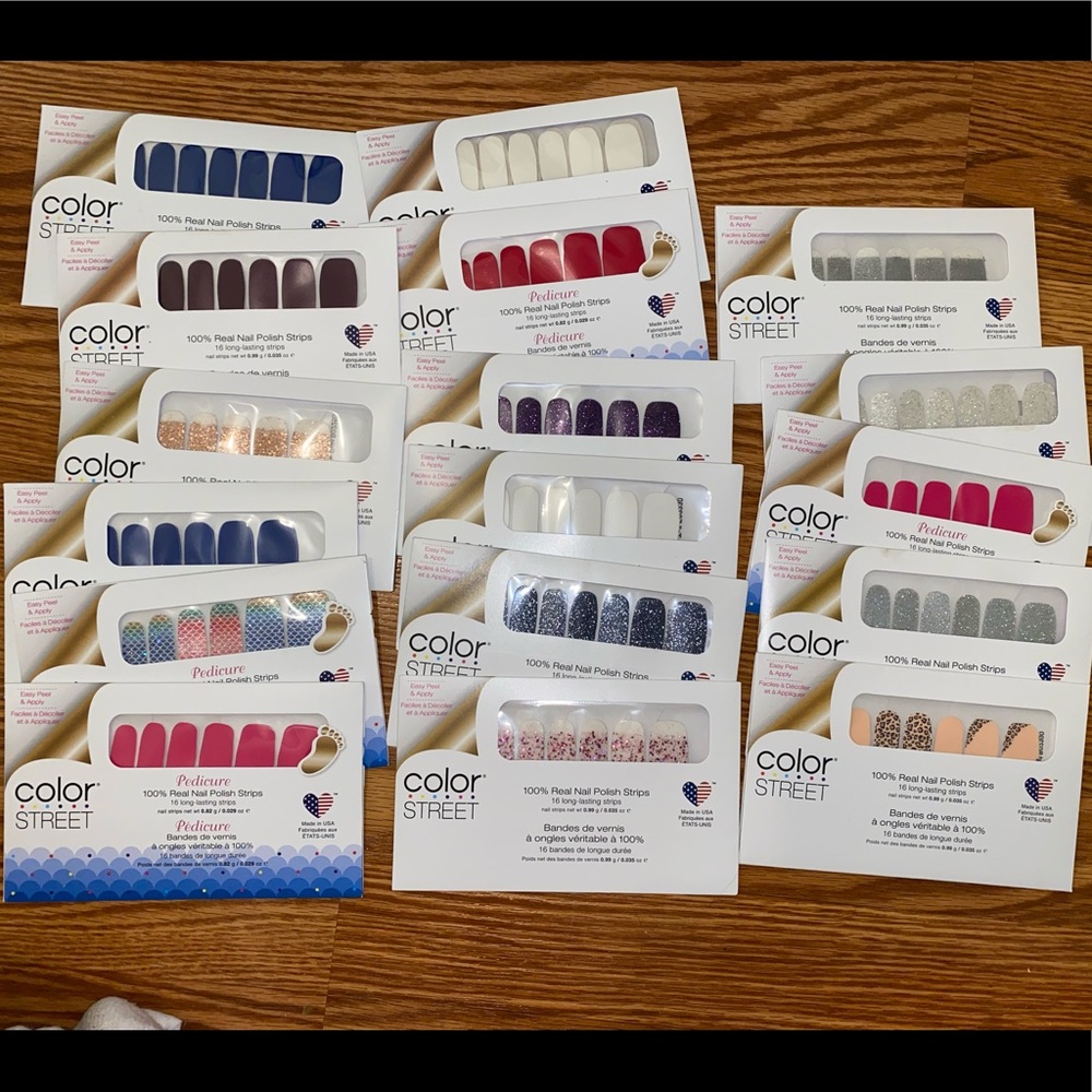Color street nail polish set lot 17 sets